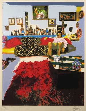 Karel Appel - Zeefdruk, Appel thuis - Ingelijst kopen? Bied vanaf 1!