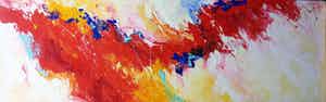 Dick Preesman - Abstract in Rood 2 verkocht voor € 445!