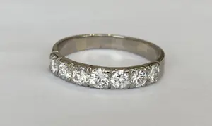950 Platina  Ring  met  0.70 ct aan diamanten kopen? Bied vanaf 550!
