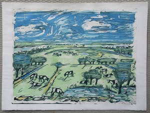 Luuk Scholten - Koeien in de wei. Hollands landschap. kopen? Bied vanaf 69!