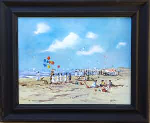 Henk Poeder - Strand bij scheveningen verkocht voor € 150!