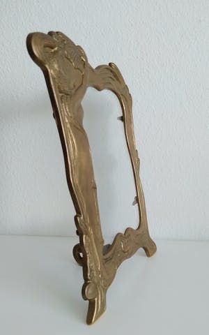 Brons (Onbekend) - sierlijke art nouveau (foto) lijst kopen? Bied vanaf 45!