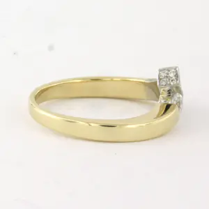 DIAMONDE 14k bicolour gouden ring met briljant geslepen diamant tot. 0.50ct kopen? Bied vanaf 660!