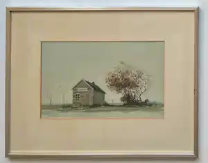Mart Kempers - Handgesigneerde aquarel | Twisk | 1982 kopen? Bied vanaf 95!