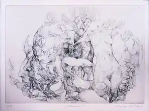 Christian Mischke - Ets, Melancolia II verkocht voor € 106!
