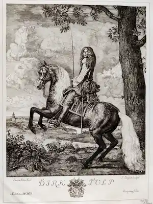 Pieter Dupont - Ruiterportret, Dirk Tulp verkocht voor € 160!