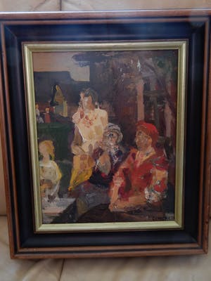 Yakov Tarasovich Besperstov - evening village scene kopen? Bied vanaf 250!
