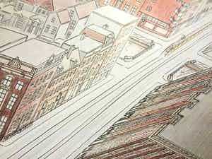 Jeroen Henneman - Vijzelstraat - litho uit 1989 verkocht voor € 135!