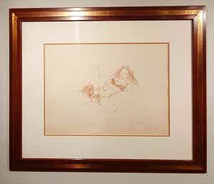 John Lennon - laatste kans litho from Bag One series 1970 "Erotic 5" mat verkocht voor € 89!