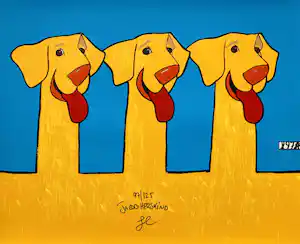 Jacob Herskind - De 3 honden verkocht voor € 35!
