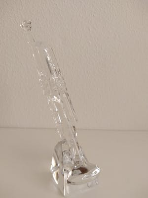 Niet of onleesbaar gesigneerd - glazen muziekinstrumenten, bas, sax en trompet kopen? Bied vanaf 1!