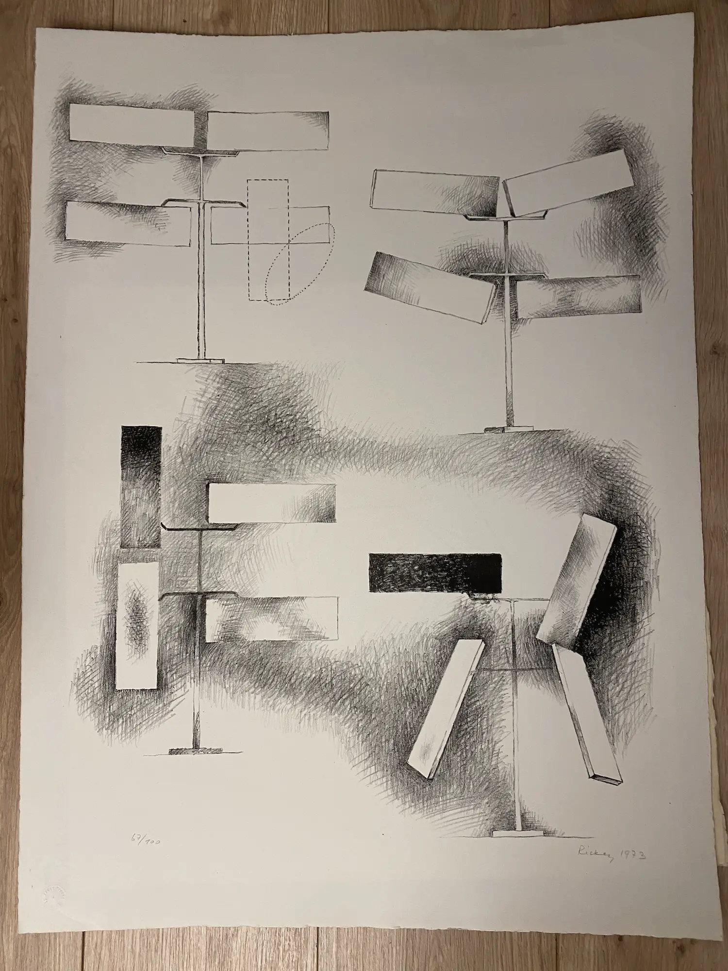 George Rickey Print Veilingresultaten van George Rickey | Kunstveiling.be