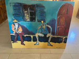 Ton van der Werf - Bodemprijs : Prachtig schilderij , gesigneerd kopen? Bied vanaf 110!