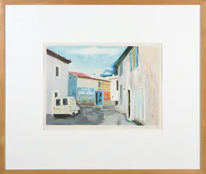 Willem Brauck - Zeefdruk, Grand Garage - Ingelijst kopen? Bied vanaf 1!
