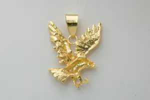 80 - Mooi gedetailleerde 18 karaat geel gouden adelaar hanger kopen? Bied vanaf 300!