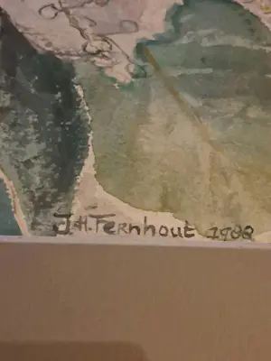 Joanna Hermine Fernhout - Originele aquarel Bloemenstilleven kopen? Bied vanaf 50!